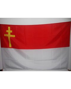 DRAPEAU RÍ?PUBLIQUE D\'ALSACE LORRAINE 150x90cm - DRAPEAU 1Í?RE GUERRE MONDIALE 1918 90 x 150 cm Fourreau pour hampe