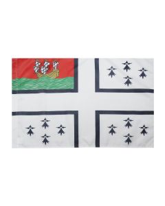 DRAPEAU VILLE DE NANTES 150x90cm - DRAPEAU NANTAIS 90 x 150 cm Fourreau pour hampe