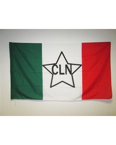 DRAPEAU ITALIE COMITÍ? DE LIBÍ?RATION NATIONAL 150x90cm - DRAPEAU ITALIEN RÍ?SISTANCE - CLN 90 x 150 cm Fourreau pour hampe
