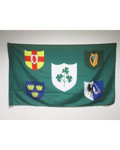 DRAPEAU IRLANDE RUGBY IRFU 150x90cm - DRAPEAU DU XV IRLANDAIS 90 x 150 cm Fourreau pour hampe