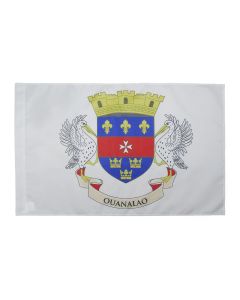 DRAPEAU SAINT-BARTHÍ?LEMY 150x90cm - DRAPEAU DE SAINT BARTHÍ?LÍ?MY - FRANCE 90 x 150 cm Fourreau pour hampe