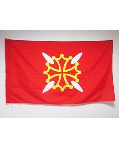 DRAPEAU HAUTE-GARONNE 150x90cm - DRAPEAU DÍ?PARTEMENT FRANÍ?AIS - MIDI-PYRÍ?NÍ?ES 90 x 150 cm Fourreau pour hampe