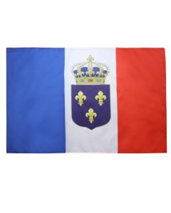 DRAPEAU MONARCHIE CONSTITUTIONNELLE FRANÍ?AISE 150x90cm - DRAPEAU ROYAUME DE FRANCE - ROYALISTE 90 x 150 cm Fourreau pour hampe