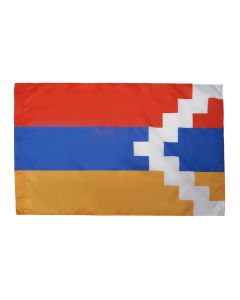 DRAPEAU HAUT-KARABAGH 150x90cm - DRAPEAU ARTSAKH - HAUT-KARABAKH - ARMÍ?NIE 90 x 150 cm Fourreau pour hampe
