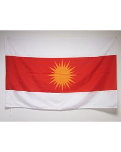 DRAPEAU YESIDI NOUVEAU 150x90cm - DRAPEAU YÍ?ZIDISME 90 x 150 cm Fourreau pour hampe