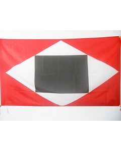 DRAPEAU VENEZUELA GUERRE Í? MORT 150x90cm - DRAPEAU GUERRA A MUERTE DE BOLIVAR 90 x 150 cm Fourreau pour hampe
