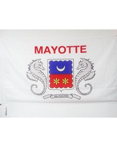 DRAPEAU MAYOTTE 150x90cm - DRAPEAU MAHORAIS - FRANCE 90 x 150 cm Fourreau pour hampe