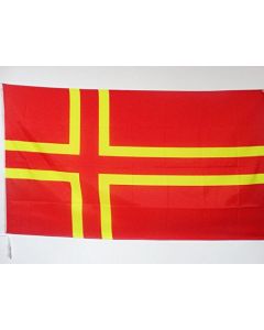 DRAPEAU NORMANDIE CROIX DE SAINT OLAF 150x90cm - DRAPEAU MOUVEMENT NORMAND 90 x 150 cm Fourreau pour hampe
