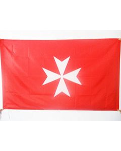 DRAPEAU ACTIVITÍ?S DE Lâ??ORDRE DE MALTE 150x90cm - DRAPEAU SAINT-JEAN DE JÍ?RUSALEM 90 x 150 cm Fourreau pour hampe