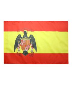 DRAPEAU ESPAGNE 1977-1981 150x90cm - DRAPEAU ESPAGNOL ANCIEN 90 x 150 cm Fourreau pour hampe