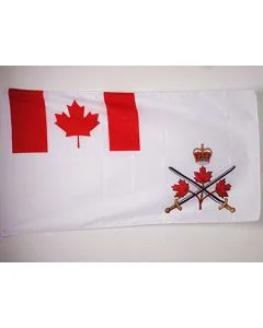 DRAPEAU CANADA ARMÍ?E CANADIENNE 150x90cm - DRAPEAU DE GUERRE CANADIEN 90 x 150 cm Fourreau pour hampe