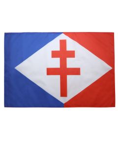 DRAPEAU FORCES NAVALES FRANÍ?AISES LIBRES 150x90cm - DRAPEAU MARINE MILITAIRE FRANCE 90 x 150 cm Fourreau pour hampe