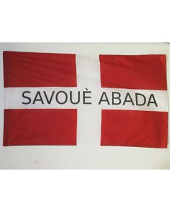 DRAPEAU SAVOIE INDÍ?PENDANTISTE 150x90cm - DRAPEAU SAVOYARD LIBRE 90 x 150 cm Fourreau pour hampe