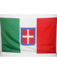 DRAPEAU ROYAUME Dâ??ITALIE 1861-1946 150x90cm - DRAPEAU ROYAUME DE SARDAIGNE 90 x 150 cm Fourreau pour hampe
