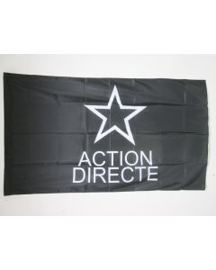 DRAPEAU ACTION DIRECTE 150x90cm - DRAPEAU ANARCHO-COMMUNISTE 90 x 150 cm Fourreau pour hampe