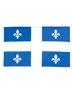DRAPEAU QUÉBEC 150x90cm - DRAPEAU QUÉBÉCOIS - CANADA 90 x 150 cm - DRAPEAUX