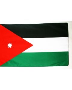 DRAPEAU JORDANIE 250x150cm - DRAPEAU JORDANIEN 150 x 250 cm Fourreau pour hampe