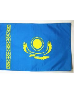 DRAPEAU KAZAKHSTAN 250x150cm - DRAPEAU KAZAKH 150 x 250 cm Fourreau pour hampe