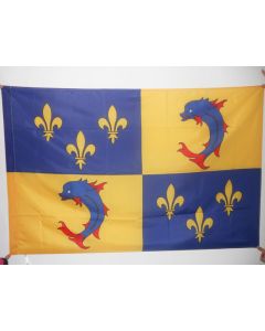 DRAPEAU PROVINCE DU DAUPHINÍ? 150x90cm - DRAPEAU DAUPHINOIS - FRANCE 90 x 150 cm Fourreau pour hampe