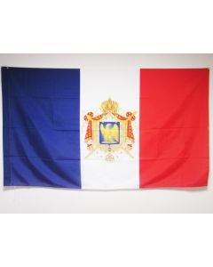 DRAPEAU FRANCE SECOND EMPIRE 1852-1870 90x60cm - DRAPEAU FRANÇAIS - NAPOLEON III 60 x 90 cm Fourreau pour hampe