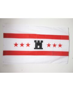 DRAPEAU PROVINCE DE DRENTHE 150x90cm - DRAPEAU DRAUXTHE AUX PAYS-BAS 90 x 150 cm Fourreau pour hampe