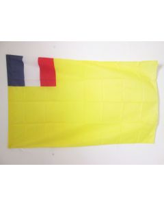 DRAPEAU INDOCHINE FRANÍ?AISE 1887-1954 150x90cm - DRAPEAU DE L\'UNION INDOCHINOISE 90 x 150 cm Fourreau pour hampe