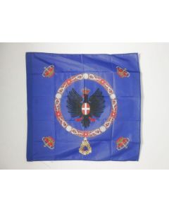 DRAPEAU ETENDARD ROYAL D\'ITALIE 1880-1946 90x90cm - DRAPEAU ROI ITALIEN 90 x 90 cm Fourreau pour hampe