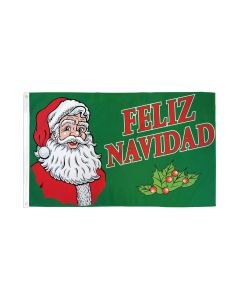 DRAPEAU FELIZ NAVIDAD 150x90cm - DRAPEAU JOYEUX NOËL 90 x 150 cm - DRAPEAUX