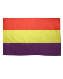 DRAPEAU ESPAGNOL RÉPUBLICAIN 150x90cm - DRAPEAU ESPAGNE RÉPUBLICAINE 90 x 150 cm Fourreau pour hampe