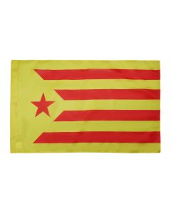DRAPEAU CATALOGNE ESTELADA VERMELLA 150x90cm - DRAPEAU CATALAN INDÉPENDENTISTE - CATALUÑA GROGA 90 x 150 cm Fourreau pour hampe