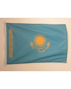 DRAPEAU KAZAKHSTAN 90x60cm - DRAPEAU KAZAKH 60 x 90 cm Spécial Extérieur - DRAPEAUX