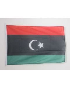 DRAPEAU LIBYE 90x60cm - DRAPEAU LIBYEN 60 x 90 cm Spécial Extérieur - DRAPEAUX