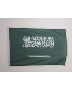 PAVILLON NAUTIQUE ARABIE SAOUDITE 45x30cm - DRAPEAU DE BATEAU SAOUDIEN 30 x 45 cm