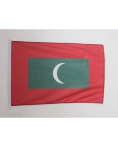 PAVILLON NAUTIQUE MALDIVES 45x30cm - DRAPEAU DE BATEAU MALDIVIEN 30 x 45 cm