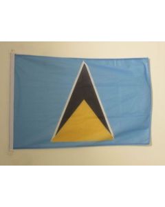 DRAPEAU SAINTE LUCIE 90x60cm - DRAPEAU SAINT-LUCIEN 60 x 90 cm Spécial Extérieur - DRAPEAUX