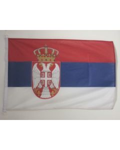 DRAPEAU SERBIE 150x90cm - DRAPEAU SERBE 90 x 150 cm Spécial Extérieur - DRAPEAUX