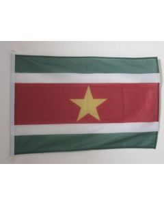 DRAPEAU SURINAME 150x90cm - DRAPEAU SURINAMIEN 90 x 150 cm Spécial Extérieur - DRAPEAUX
