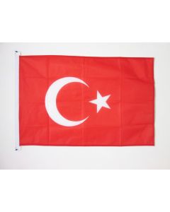 DRAPEAU TURQUIE 90x60cm - DRAPEAU TURC 60 x 90 cm Spécial Extérieur - DRAPEAUX