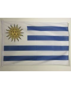 DRAPEAU URUGUAY 90x60cm - DRAPEAU URUGUAYEN 60 x 90 cm Spécial Extérieur - DRAPEAUX