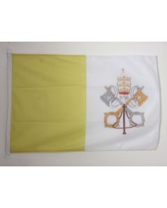 DRAPEAU VATICAN 90x60cm - DRAPEAU VATICAN 60 x 90 cm Spécial Extérieur - DRAPEAUX