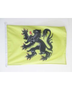 DRAPEAU FLANDRE 150x90cm - DRAPEAU FLAMAND - FLANDRES - BELGIQUE 90 x 150 cm Spécial Extérieur - DRAPEAUX