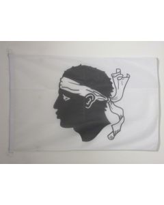 PAVILLON NAUTIQUE CORSE 45x30cm - DRAPEAU DE BATEAU CORSE - FRANCE 30 x 45 cm
