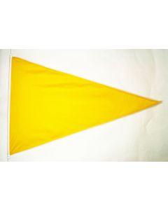 DRAPEAU PLAGE JAUNE TRIANGLE 225x150cm - DRAPEAU FLAMME DE BAIGNADE JAUNE 150 x 225 cm Spécial Extérieur - DRAPEAUX