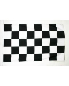 DRAPEAU À DAMIER NOIR ET BLANC 180x120cm - GRAND DRAPEAU COURSE AUTOMOBILE - FORMULE 1 120 x 180 cm