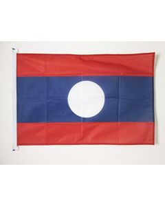 DRAPEAU LAOS 90x60cm - DRAPEAU LAOSIEN 60 x 90 cm Spécial Extérieur - DRAPEAUX