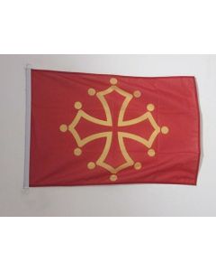 DRAPEAU MIDI-PYRÍ?NÍ?ES - OCCITANIE 90x60cm - DRAPEAU OCCITAN - FRANCE 60 x 90 cm Spécial Extérieur - DRAPEAUX