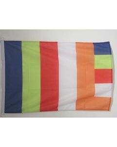 DRAPEAU BOUDDHISTE 90x60cm - DRAPEAU BOUDDHISTE - TIBET 60 x 90 cm Spécial Extérieur - DRAPEAUX