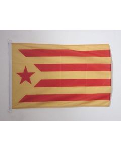 DRAPEAU CATALOGNE ESTELADA VERMELLA 90x60cm - DRAPEAU CATALAN INDÍ?PENDENTISTE - CATALUÍ?A GROGA 60 x 90 cm Spécial Extérieur - DRAPEAUX