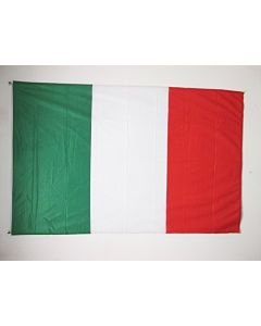 DRAPEAU ITALIE 150x90cm oeillets - DRAPEAU ITALIEN 90 x 150 cm Spécial Extérieur - DRAPEAUX
