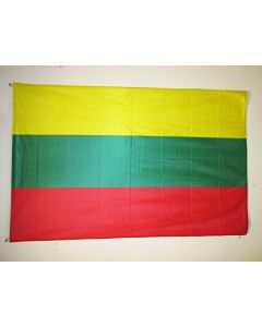 DRAPEAU LITUANIE 150x90cm oeillets - DRAPEAU LITUANIEN 90 x 150 cm Spécial Extérieur - DRAPEAUX
